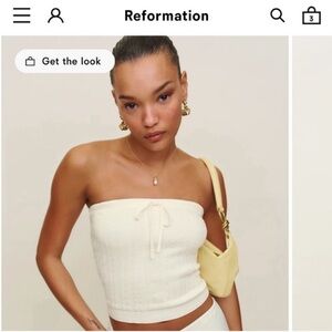 SALE • NWT • Reformation Zazie Sweater in Fior de Latte